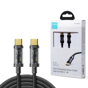 JOYROOM S-CL020A12 Type-C to Lightning 20W Data Cable 1.2m transparent nylon Black