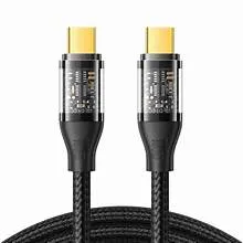 JOYROOM S-CL020A12 Type-C to Lightning 20W Data Cable 1.2m transparent nylon Black