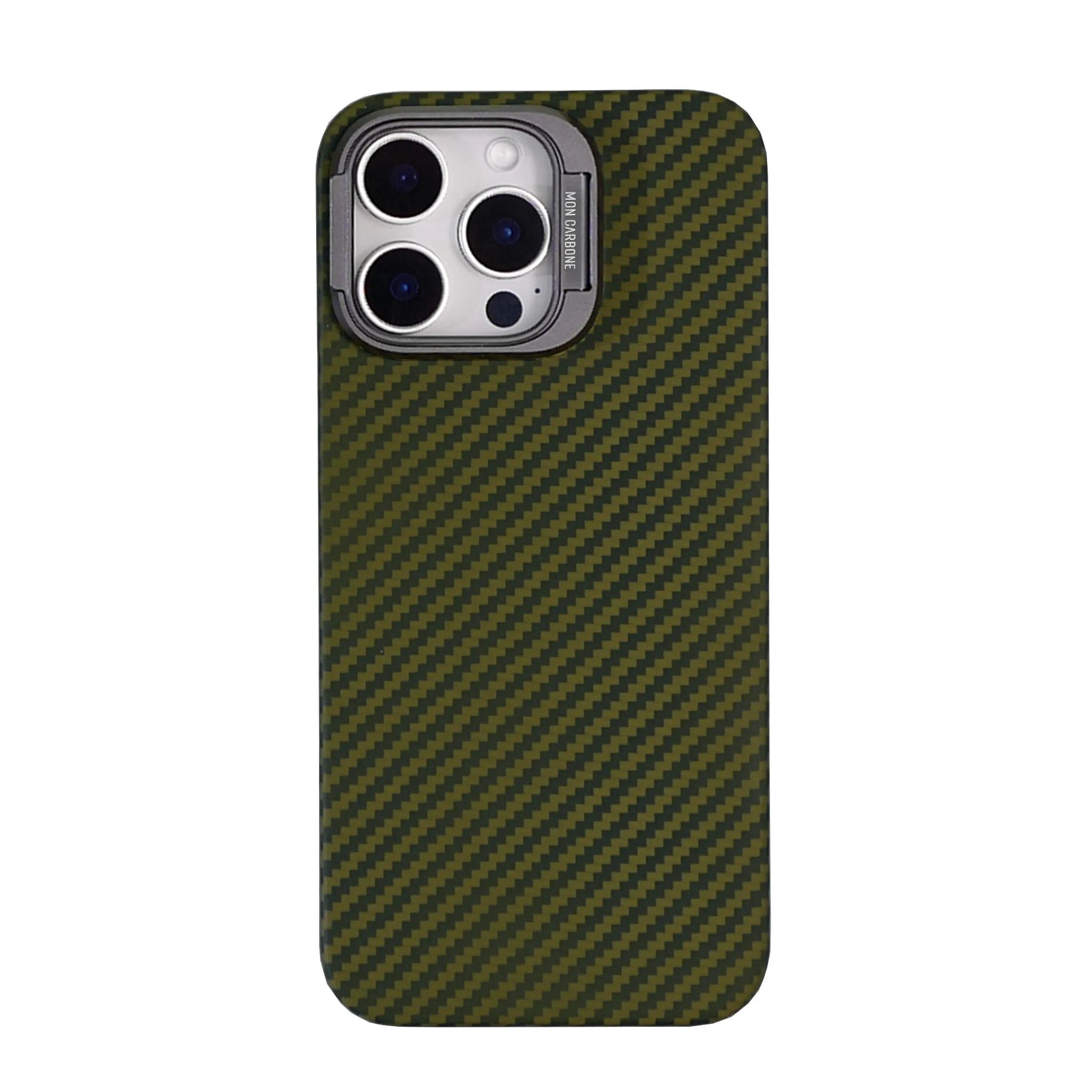 Kick-Stand Magnetic Ballistic Fiber Case for iPhone 16 - Matte Green