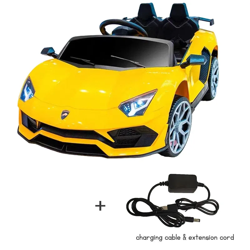 Kids Electric Sports Car Lamborghini rechargeable remote-controlled music-playing, with lights multifunctional toy perfect gift for boys girls