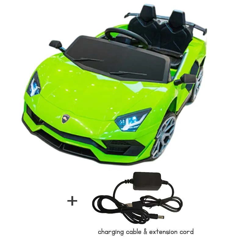 Kids Electric Sports Car Lamborghini rechargeable remote-controlled music-playing, with lights multifunctional toy perfect gift for boys girls