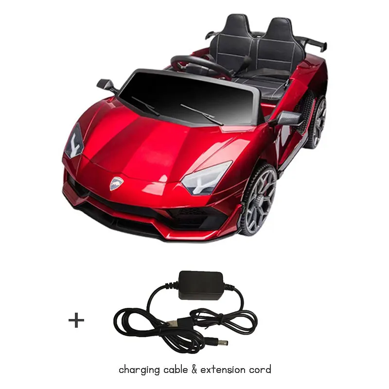 Kids Electric Sports Car Lamborghini rechargeable remote-controlled music-playing, with lights multifunctional toy perfect gift for boys girls