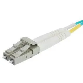 LC/UPC OM4 Duplex 2.0mm Fiber Optic Patch Cord, OFNR, Multimode 50/125 10Gbit, Violet Jacket, 50 meter (164 foot)