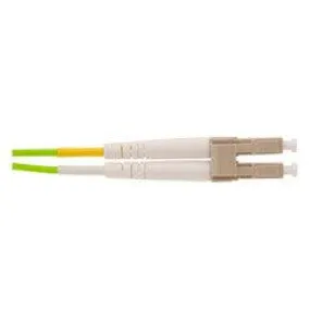 LC/UPC to SC/UPC OM1 Duplex 2.0mm Fiber Optic Patch Cord, OFNR, Multimode 62.5/125, Orange Jacket, Beige Connector, 1 meter (3.3 ft)