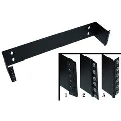 LGX Compatible Adapter Plate featuring a Bank of 6 Singlemode SC Connectors in Blue for OS1 and OS2 applications, Black Powder Coat