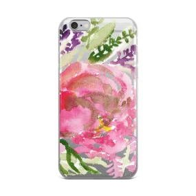 Light Pink Rose iPhone Case, Best Designer Flower Girlie Floral Print iPhone Case, Best iPhone Cellphone Phone Case