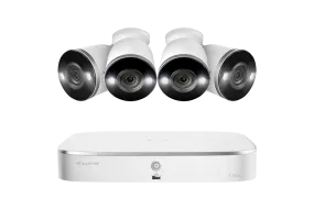 Lorex Fusion 4K 16 Camera Capable (8 Wired and 8 Wi-Fi) 2TB NVR System with 4 2K Spotlight Indoor/Outdoor Wi-Fi Cameras