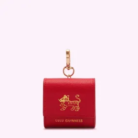 LULU RED LUNAR NEW YEAR TIGER BONNEY KEYRING POUCH