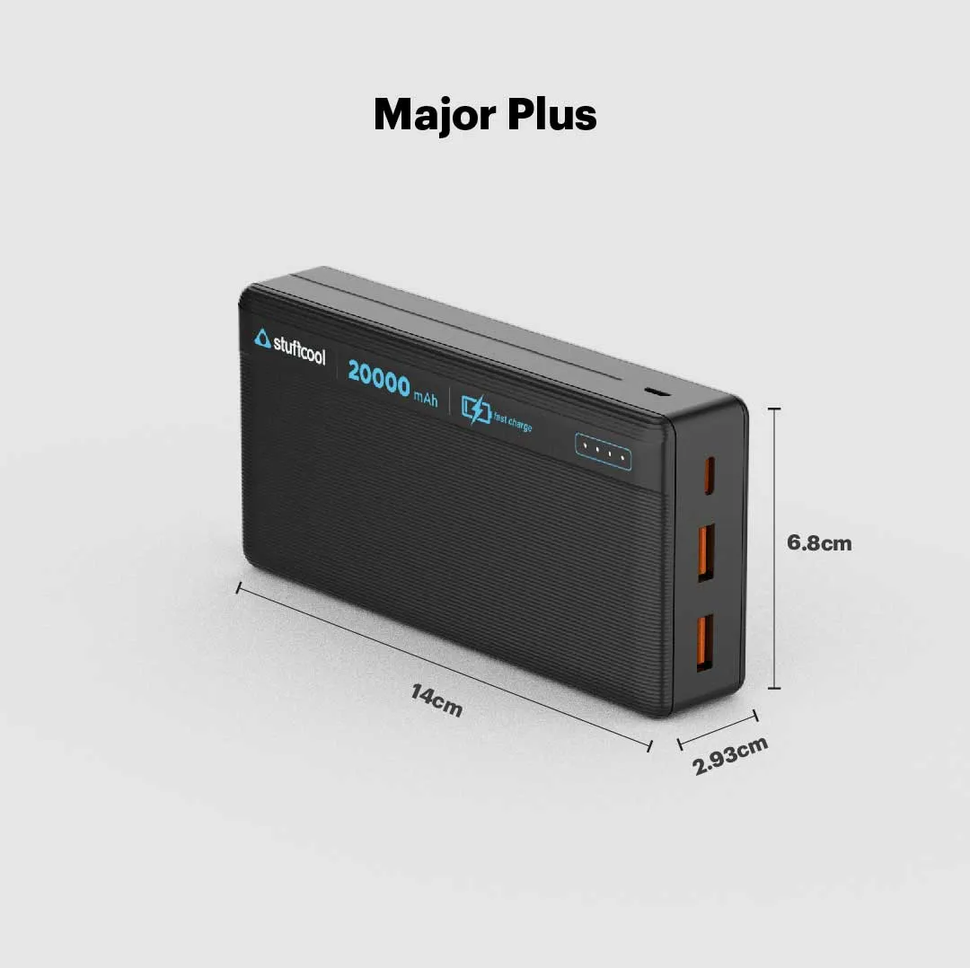 Major Plus 20000mAh 20W PD Powerbank