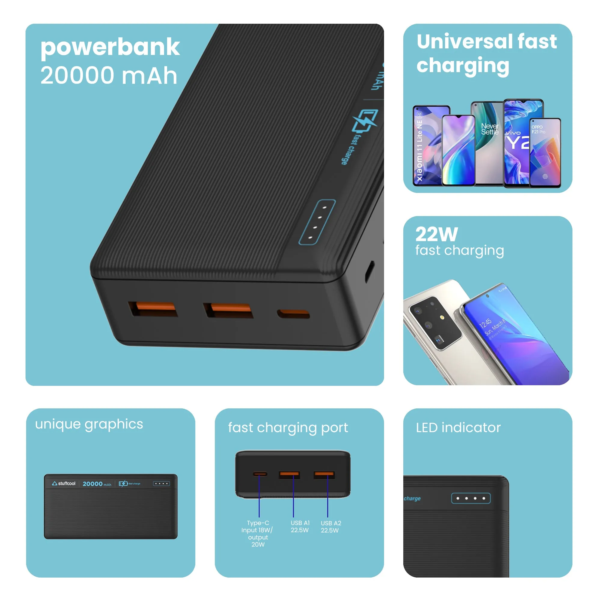 Major Plus 20000mAh 20W PD Powerbank