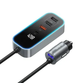 Mcdodo Digital Display Car Charger with Extension Cord 107W