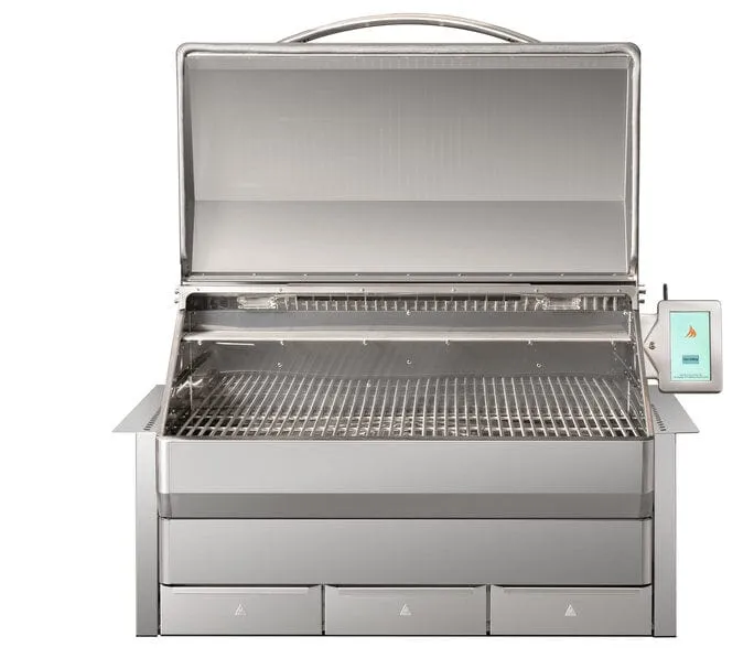 Memphis Grills VGB0002S-ITC3 Elite ITC3 Built-In Wood Fire Pellet Smoker Grill, Wi-Fi Controlled, 304 SS Alloy