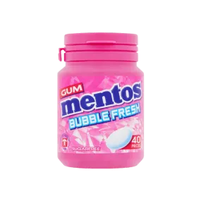 MENTOS BUBBLE FRESH GUM SUGAR FREE 40PCS