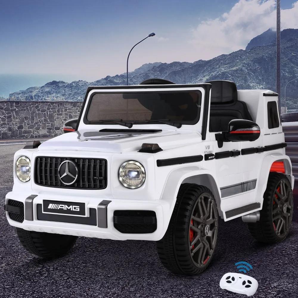 Mercedes-Benz Kids Ride On Car Electric AMG G63 Licensed Remote Cars 12V - White