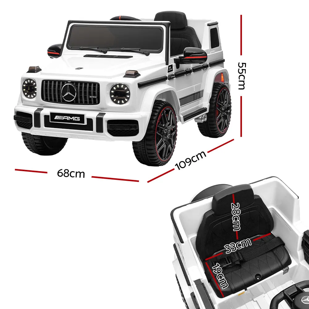 Mercedes-Benz Kids Ride On Car Electric AMG G63 Licensed Remote Cars 12V - White