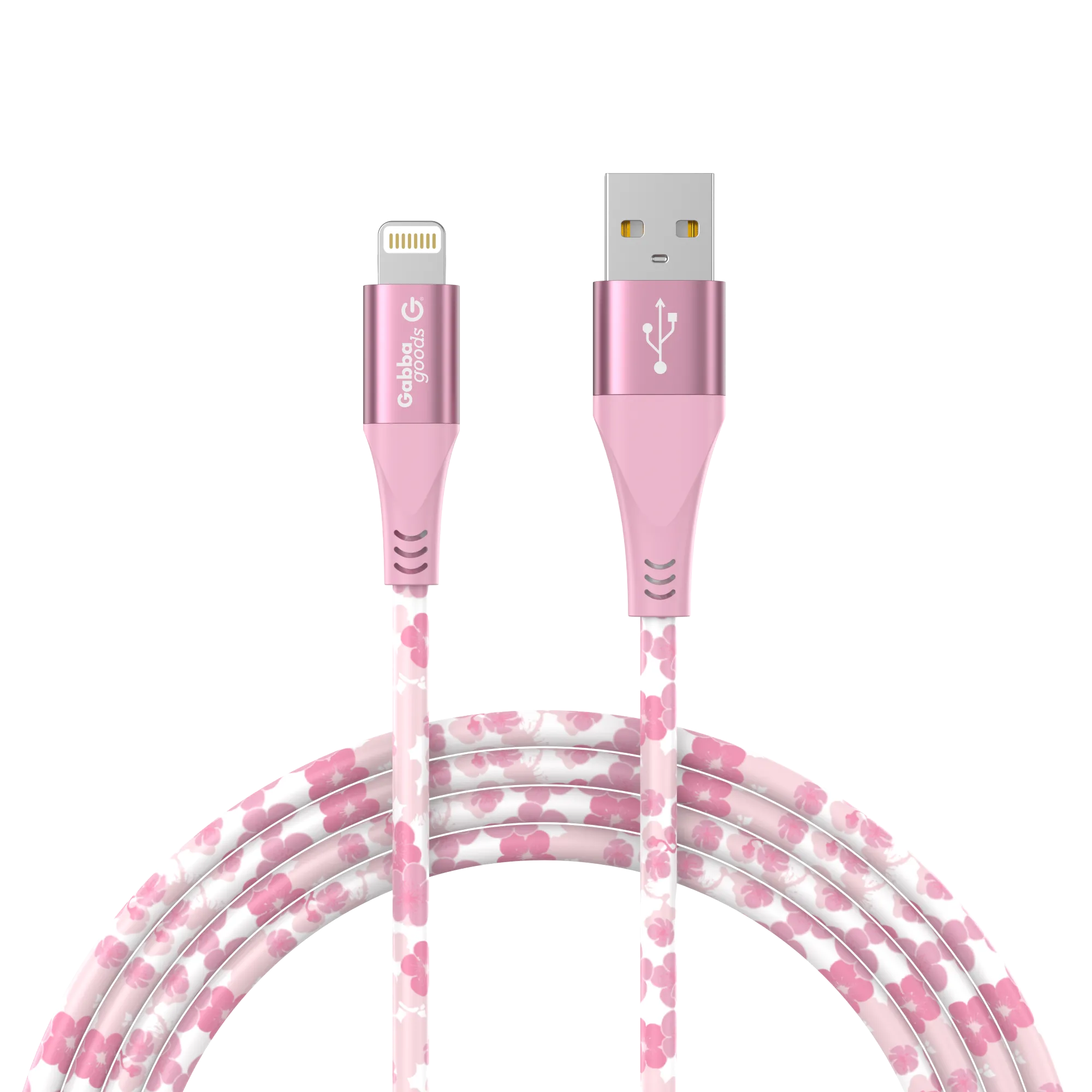 MFi Certified Lightning 4FT Printed Lightning Sync & Charge Cable (Cherry Blossom) Compatible with: iPhone 13/iPhone 13 Pro/iPhone 13 Pro Max/iPhone 13 Mini/IPhone 12 Pro/iPhone 12 Pro Max/iPhone 12 mini/iPhone 12/iPhone 11