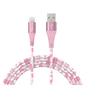 MFi Certified Lightning 4FT Printed Lightning Sync & Charge Cable (Cherry Blossom) Compatible with: iPhone 13/iPhone 13 Pro/iPhone 13 Pro Max/iPhone 13 Mini/IPhone 12 Pro/iPhone 12 Pro Max/iPhone 12 mini/iPhone 12/iPhone 11