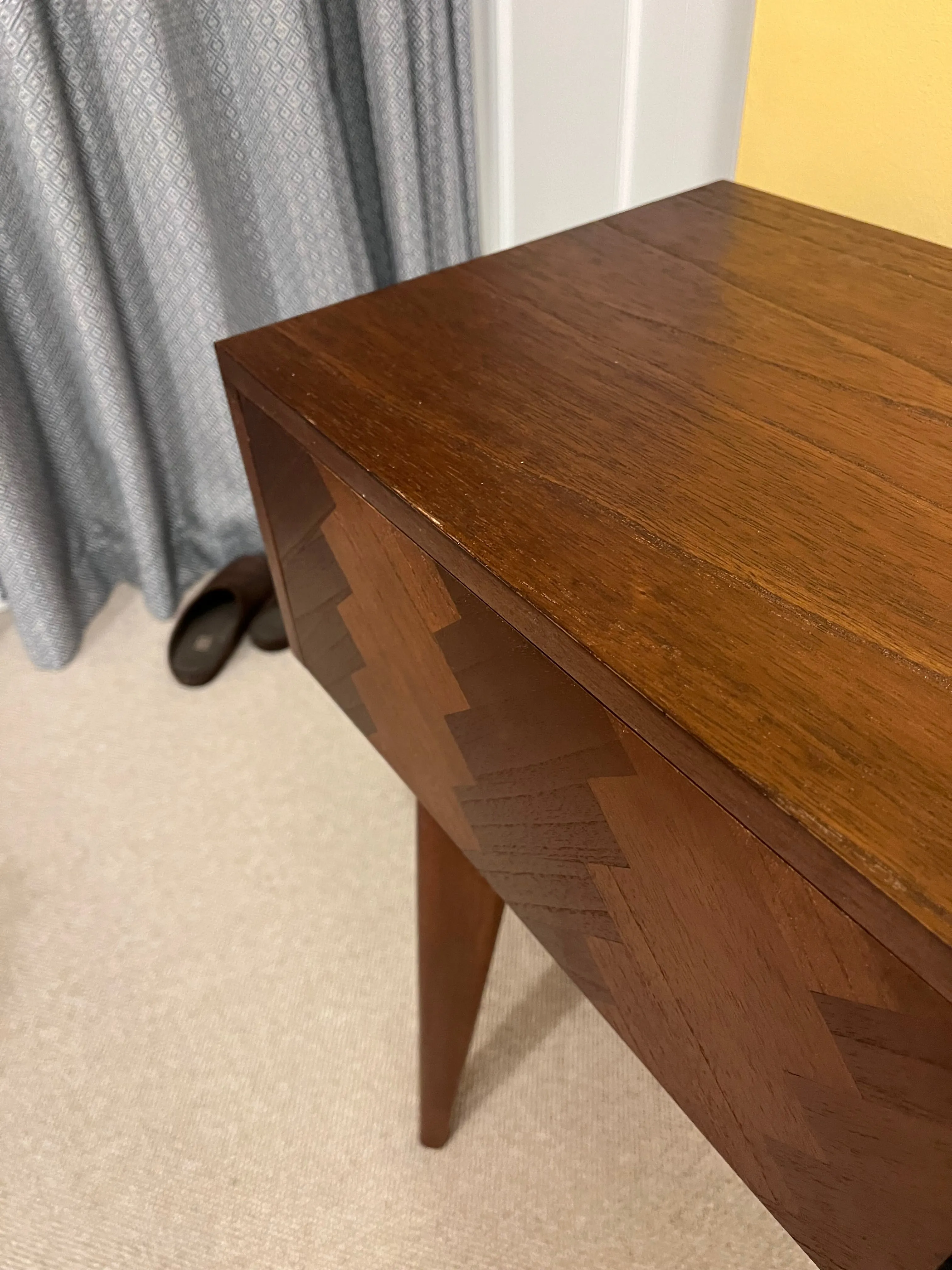 Mid Century Modern Parquet Dressing Table and Desk (scuffed)