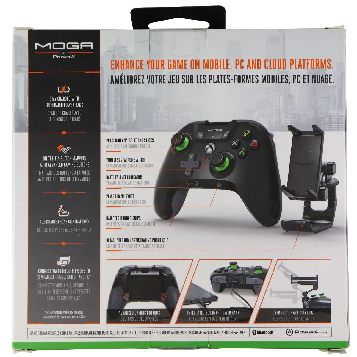 Moga XP5-X Bluetooth Controller for Mobile & Cloud Gaming - Black