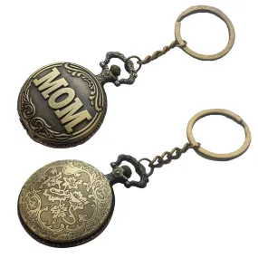 MOM Pocket Watch Keychain