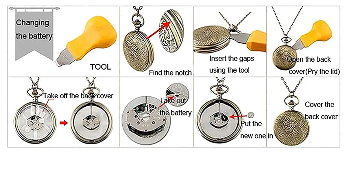 MOM Pocket Watch Keychain