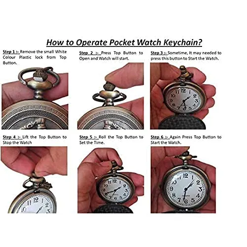 MOM Pocket Watch Keychain