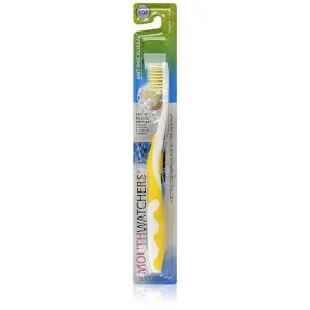 MOUTH WATCHERS - Youth Toothbrush, Yellow - 1 Count