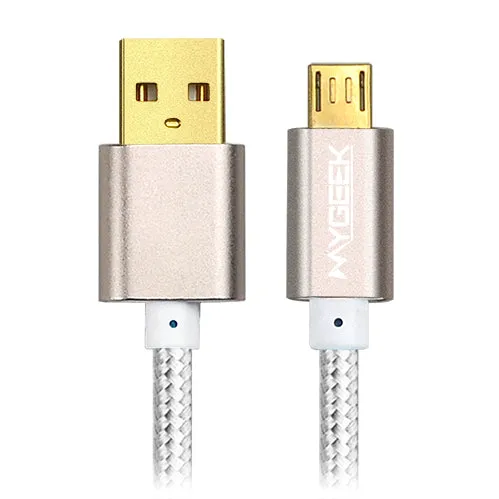 MyGeek Nylon Micro USB Cable for Samsung HTC Huawei Xiaomi Android 3m 2m Fast Charge wire Microusb Mini USB Mobile Phone Cables