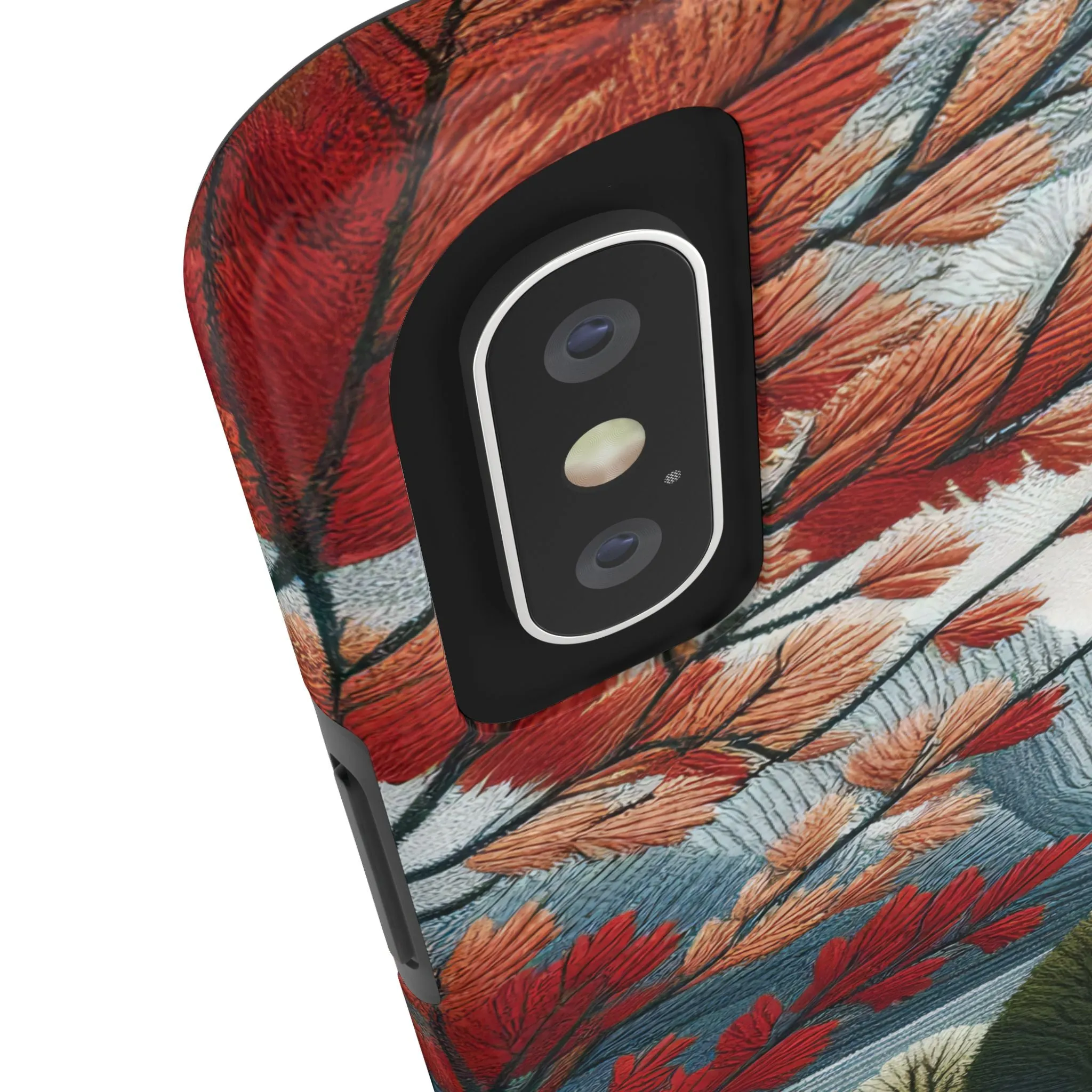 Nature-Inspired Tough Phone Cases - Vibrant Landscape Design for Outdoor Enthusiasts