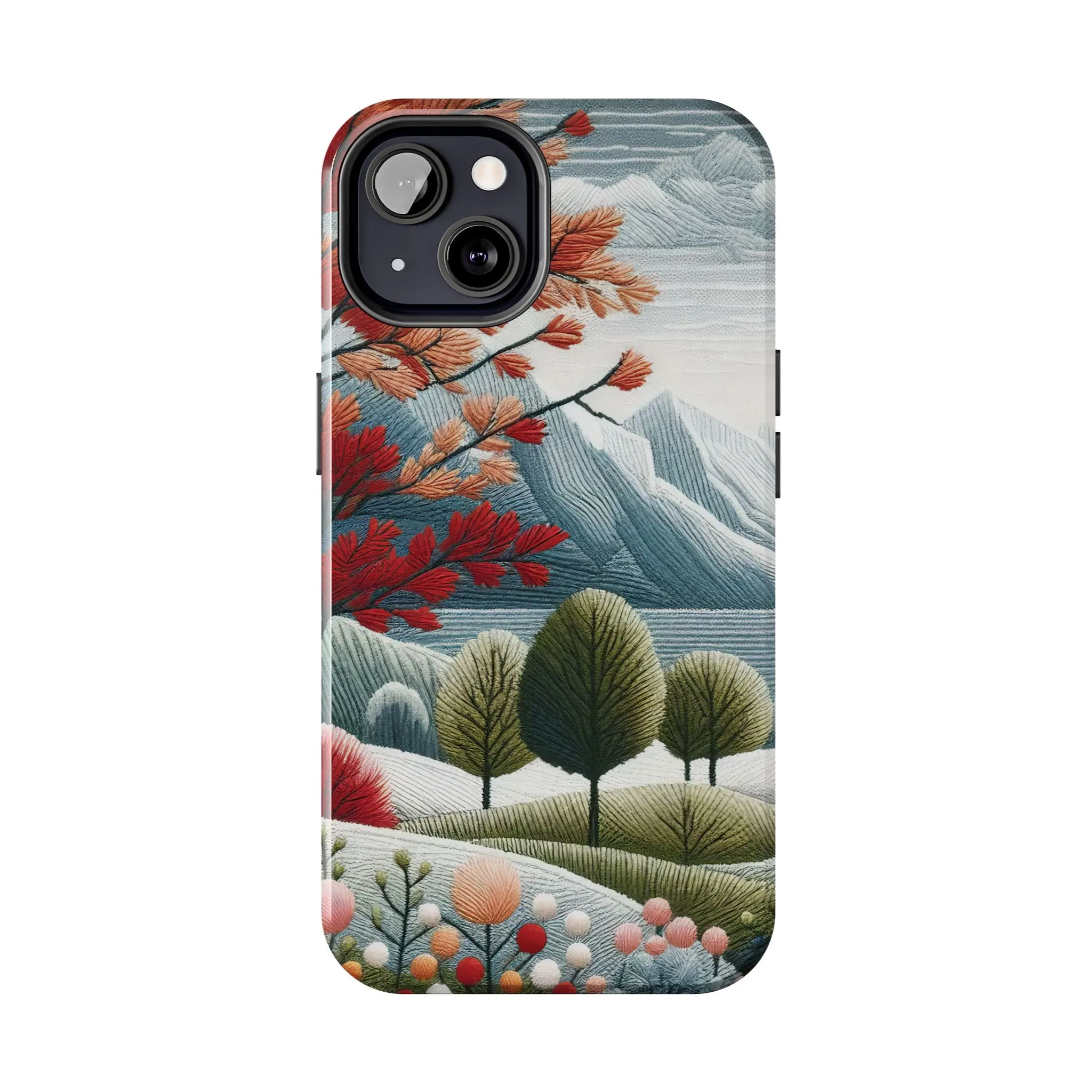 Nature-Inspired Tough Phone Cases - Vibrant Landscape Design for Outdoor Enthusiasts