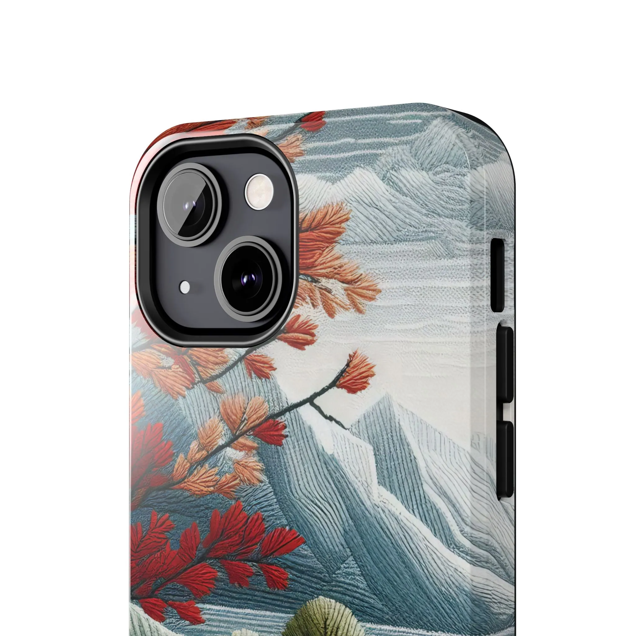 Nature-Inspired Tough Phone Cases - Vibrant Landscape Design for Outdoor Enthusiasts