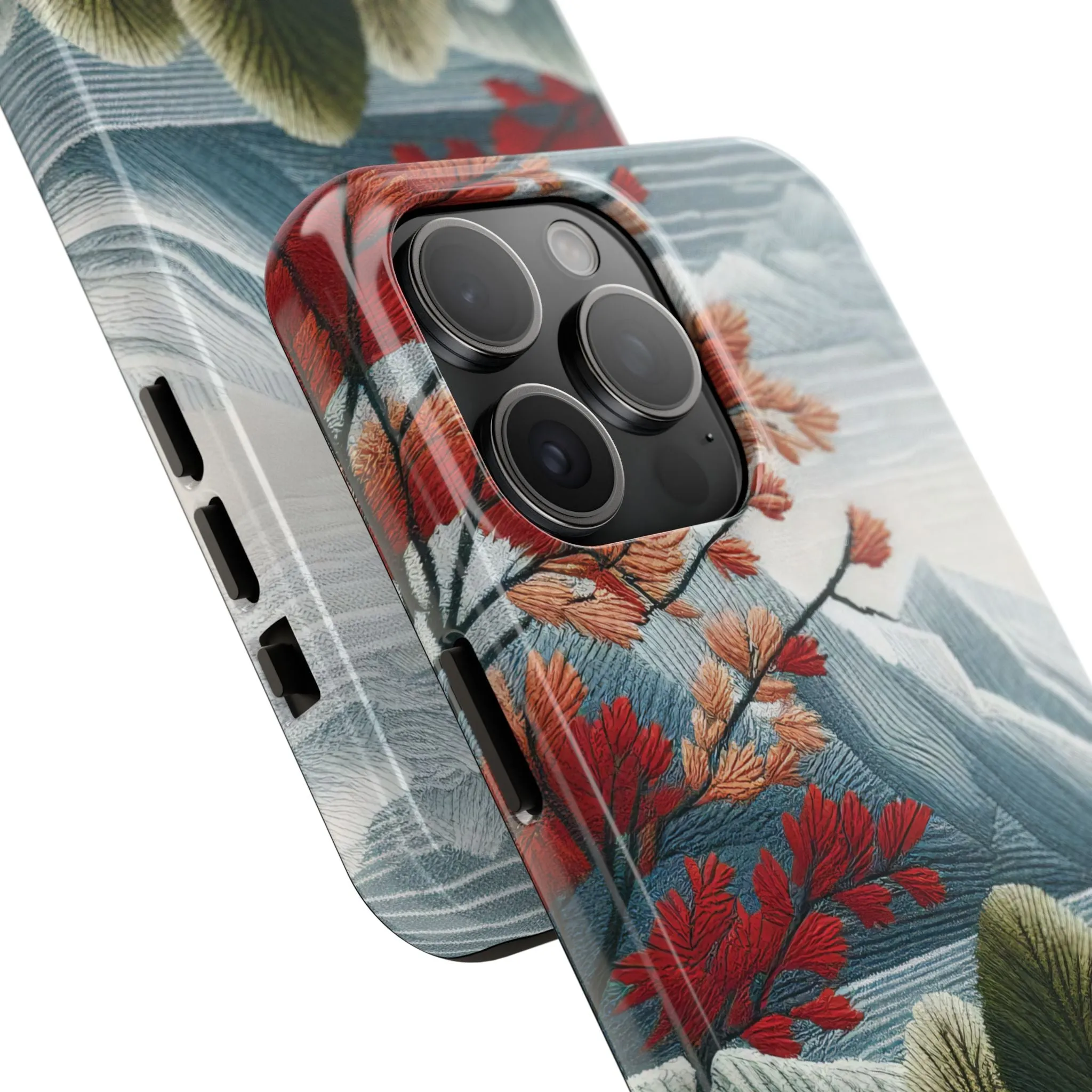 Nature-Inspired Tough Phone Cases - Vibrant Landscape Design for Outdoor Enthusiasts