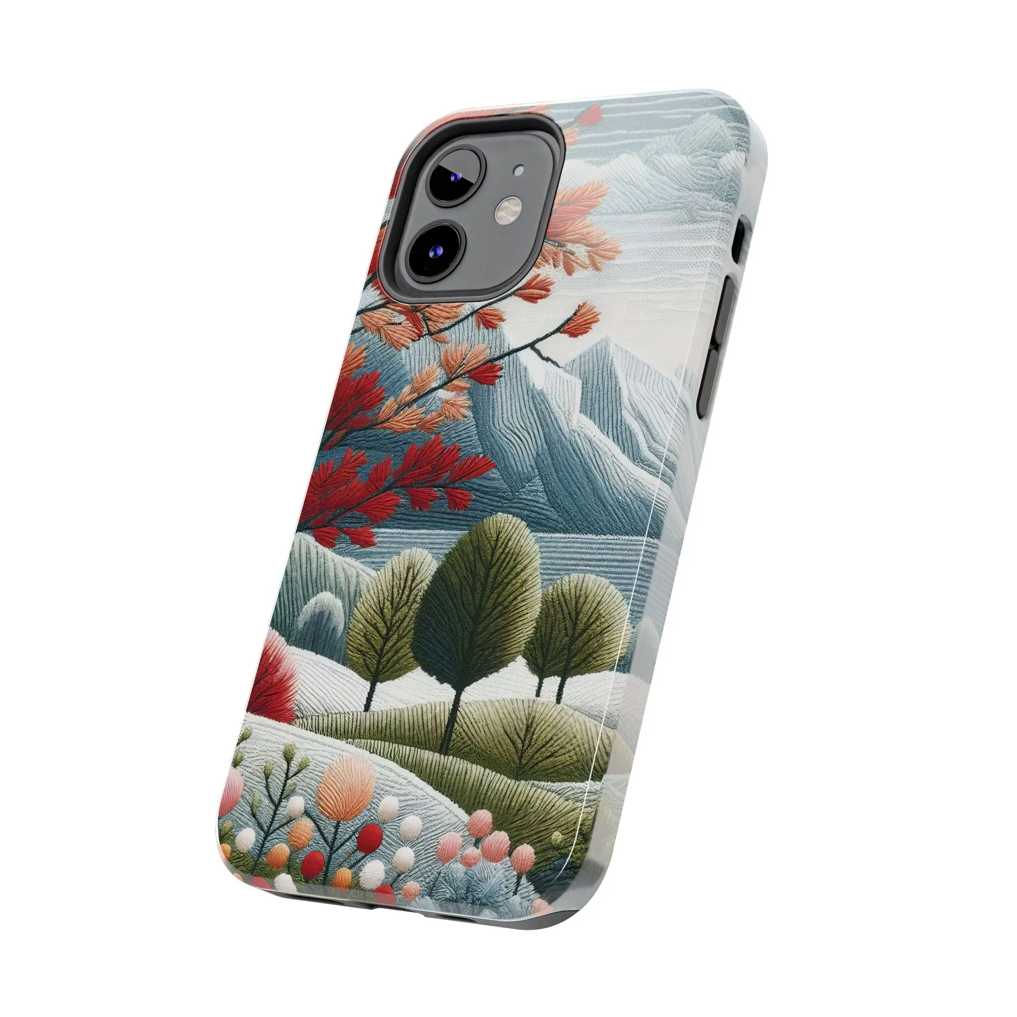 Nature-Inspired Tough Phone Cases - Vibrant Landscape Design for Outdoor Enthusiasts