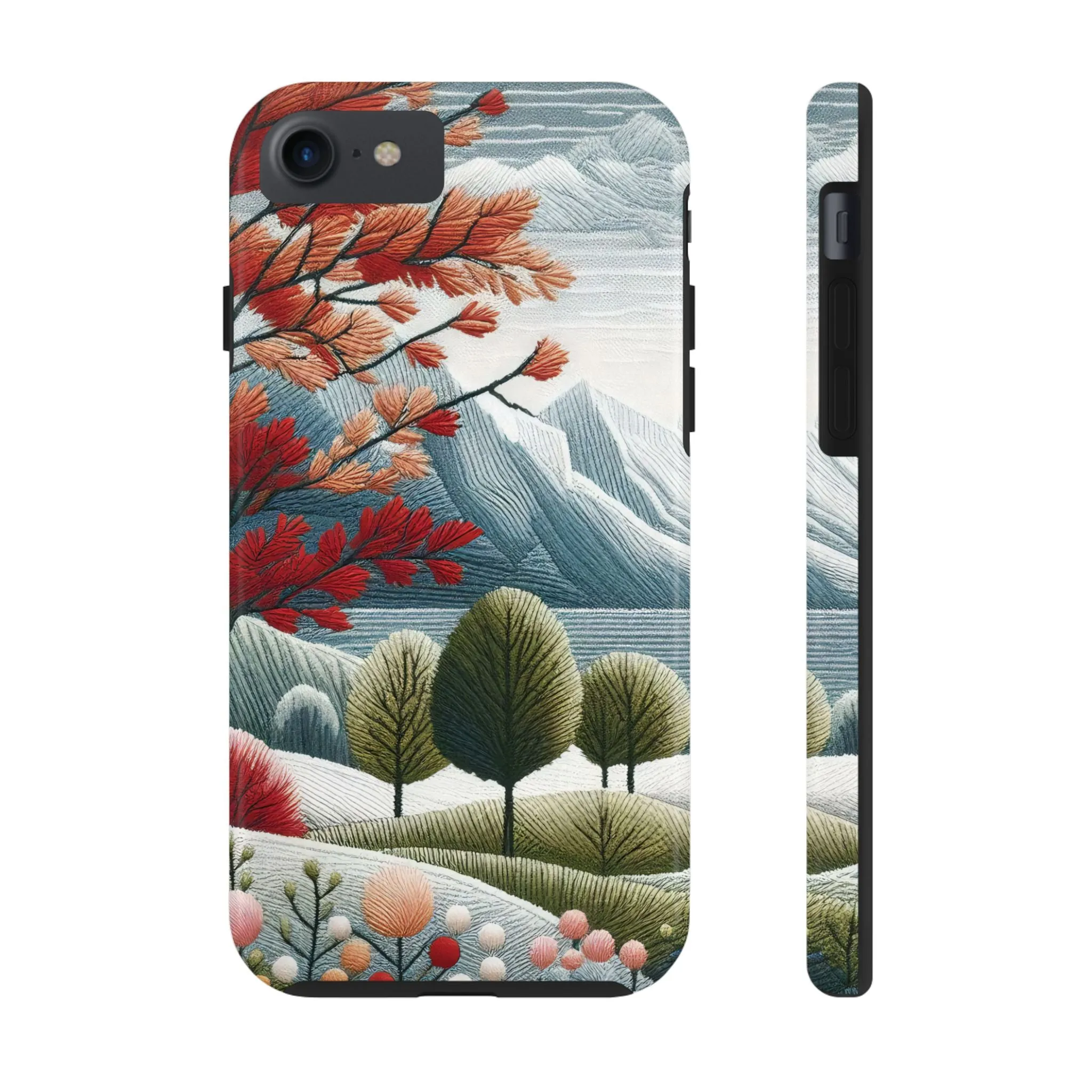 Nature-Inspired Tough Phone Cases - Vibrant Landscape Design for Outdoor Enthusiasts