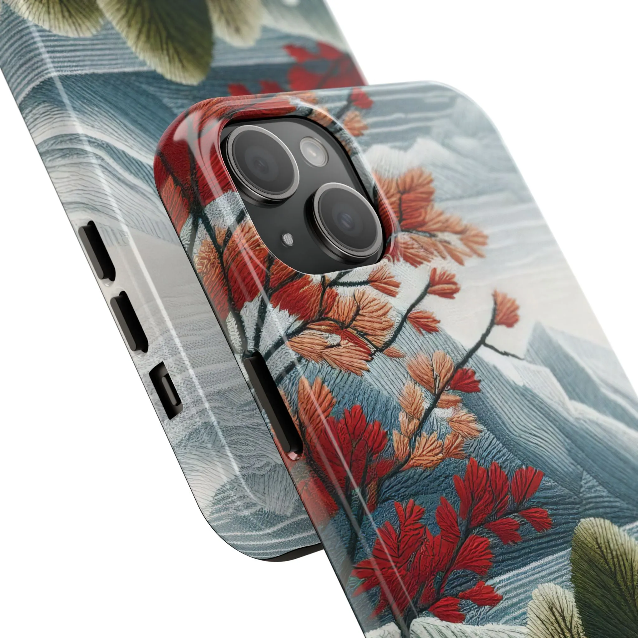 Nature-Inspired Tough Phone Cases - Vibrant Landscape Design for Outdoor Enthusiasts