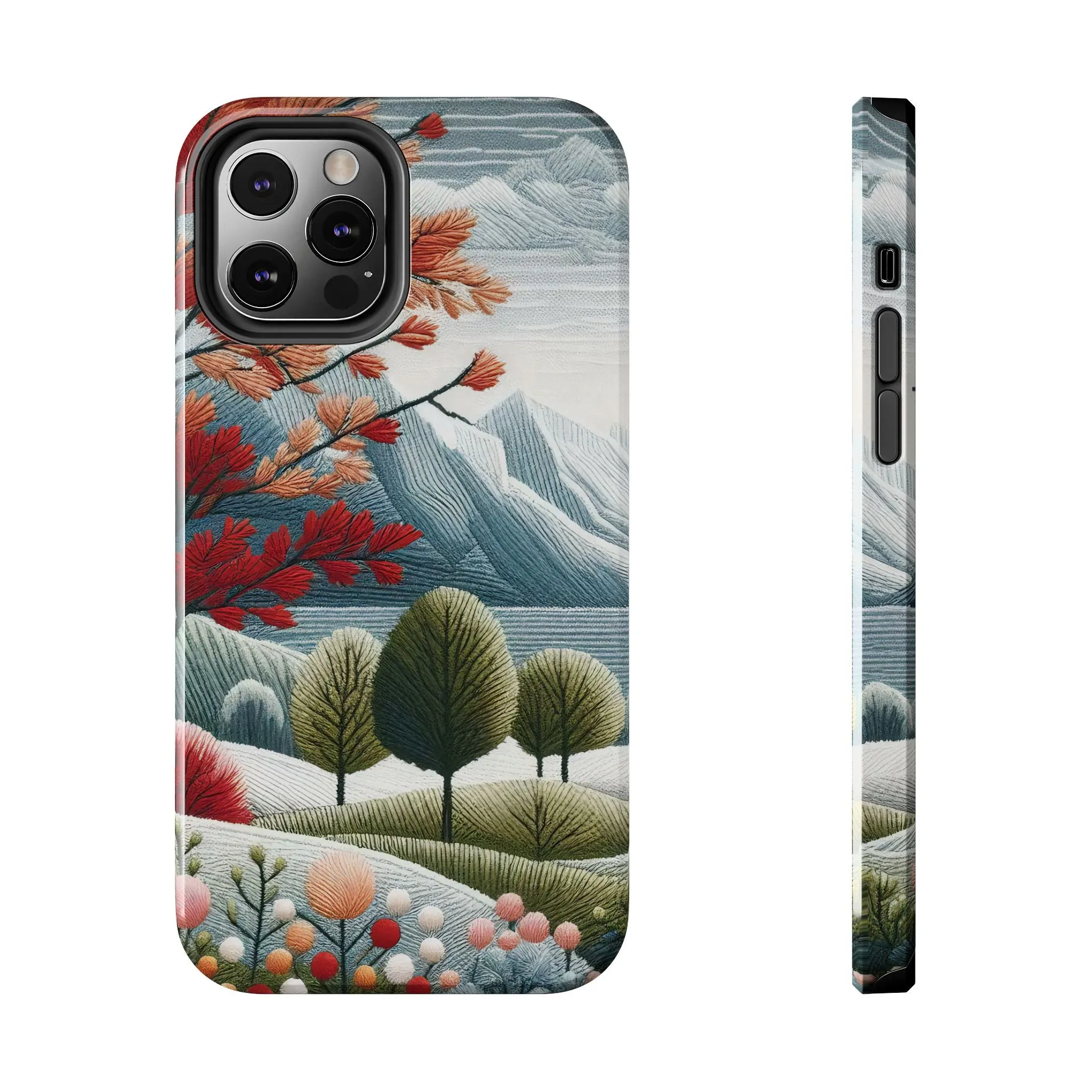 Nature-Inspired Tough Phone Cases - Vibrant Landscape Design for Outdoor Enthusiasts