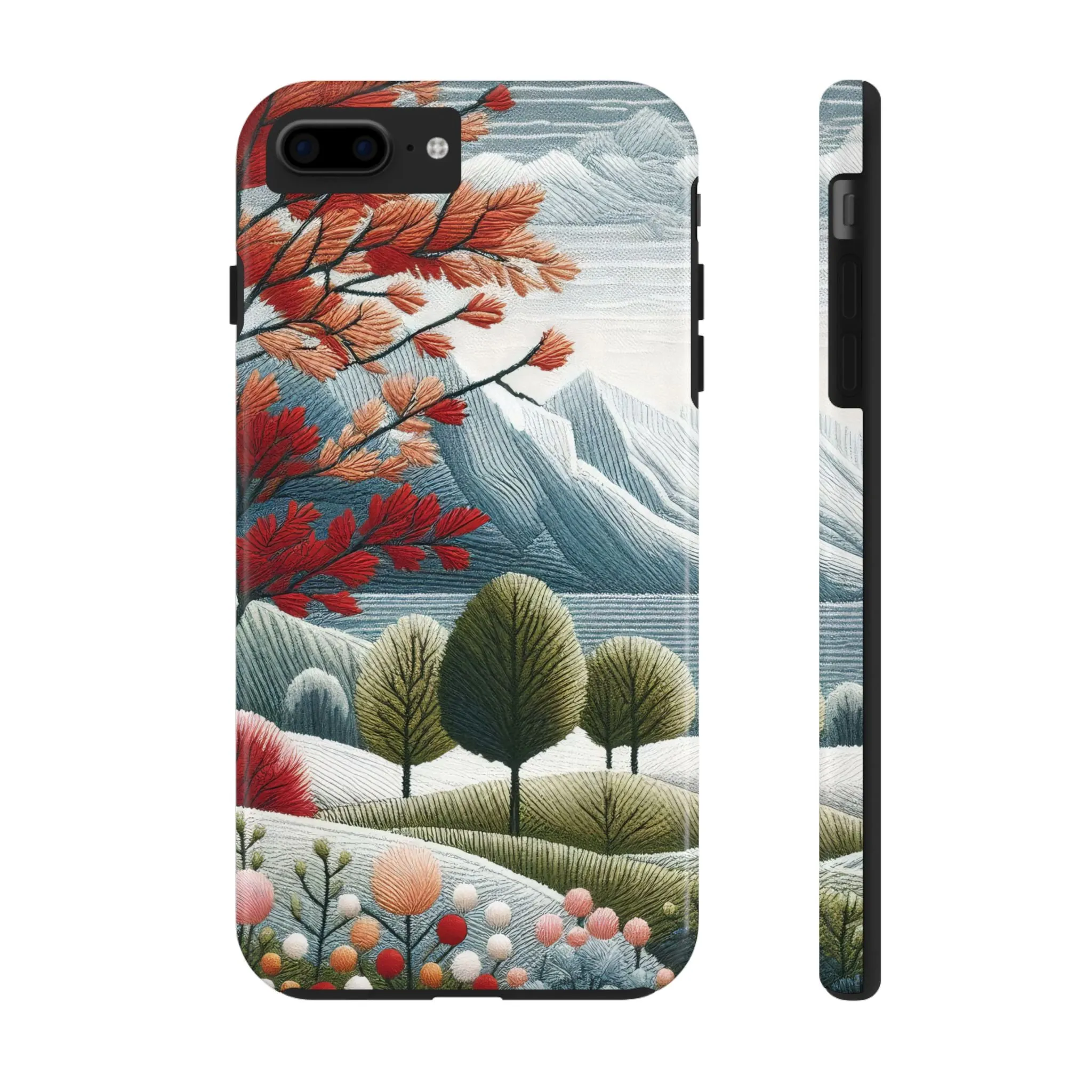 Nature-Inspired Tough Phone Cases - Vibrant Landscape Design for Outdoor Enthusiasts