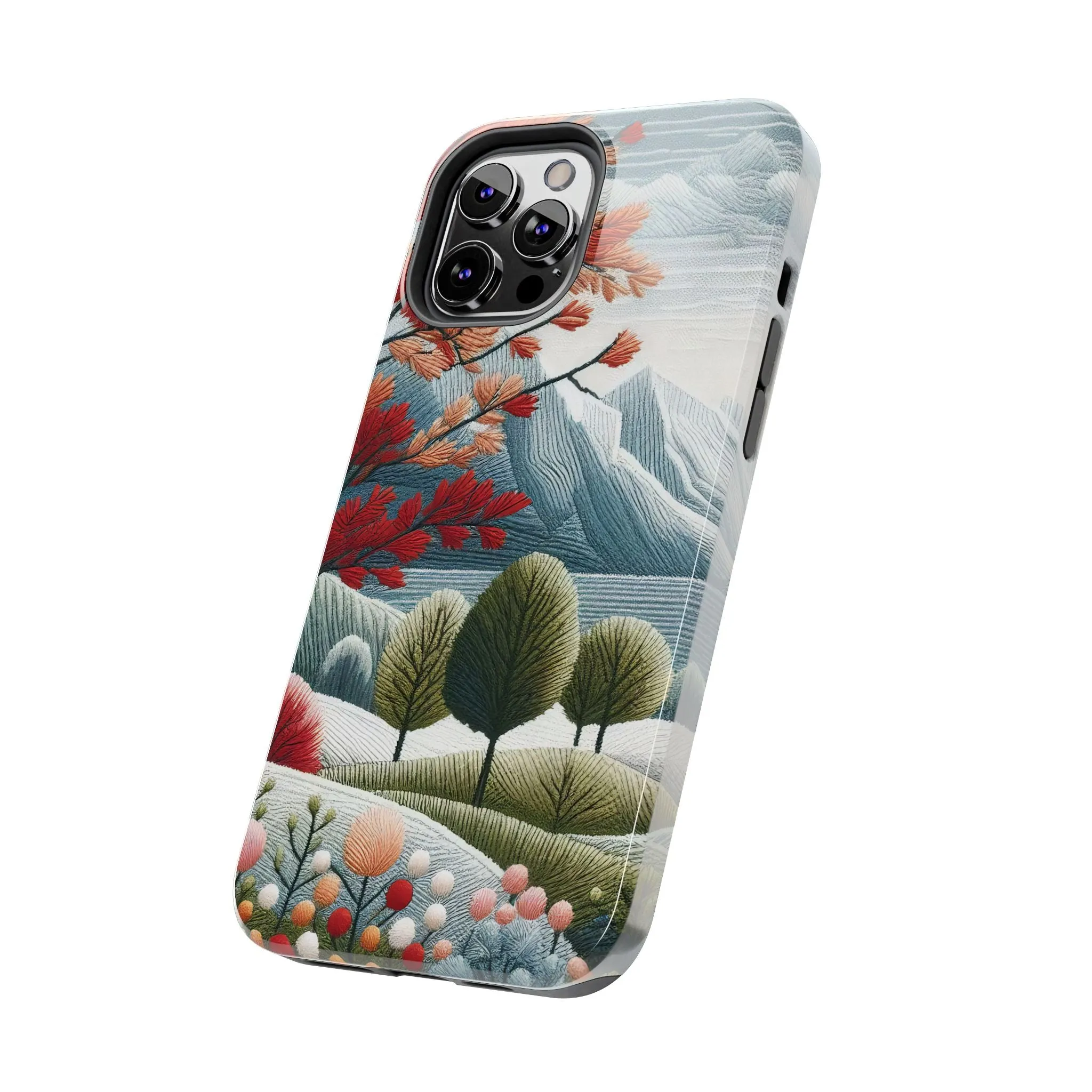 Nature-Inspired Tough Phone Cases - Vibrant Landscape Design for Outdoor Enthusiasts