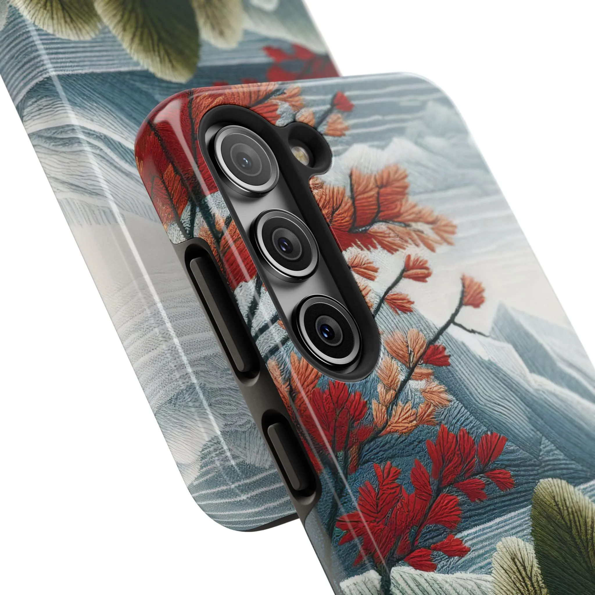 Nature-Inspired Tough Phone Cases - Vibrant Landscape Design for Outdoor Enthusiasts