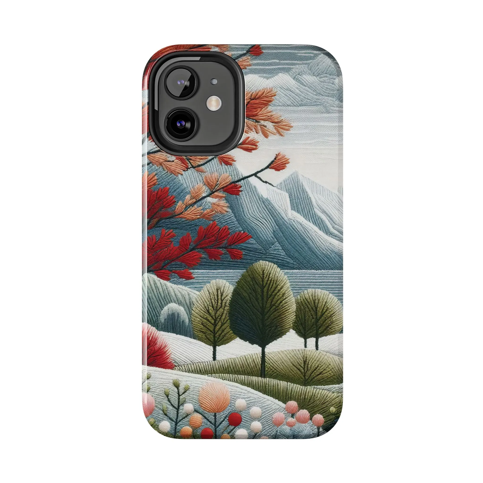 Nature-Inspired Tough Phone Cases - Vibrant Landscape Design for Outdoor Enthusiasts