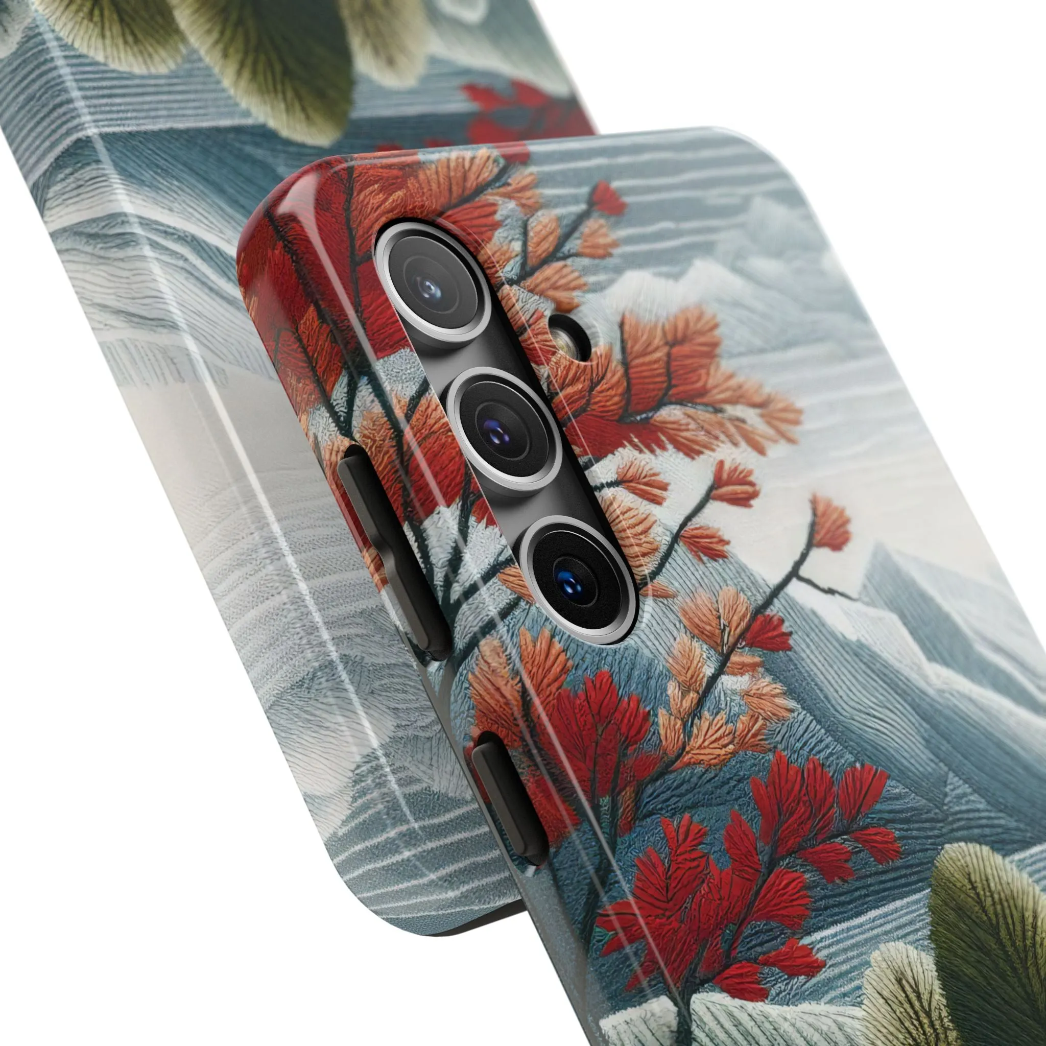 Nature-Inspired Tough Phone Cases - Vibrant Landscape Design for Outdoor Enthusiasts