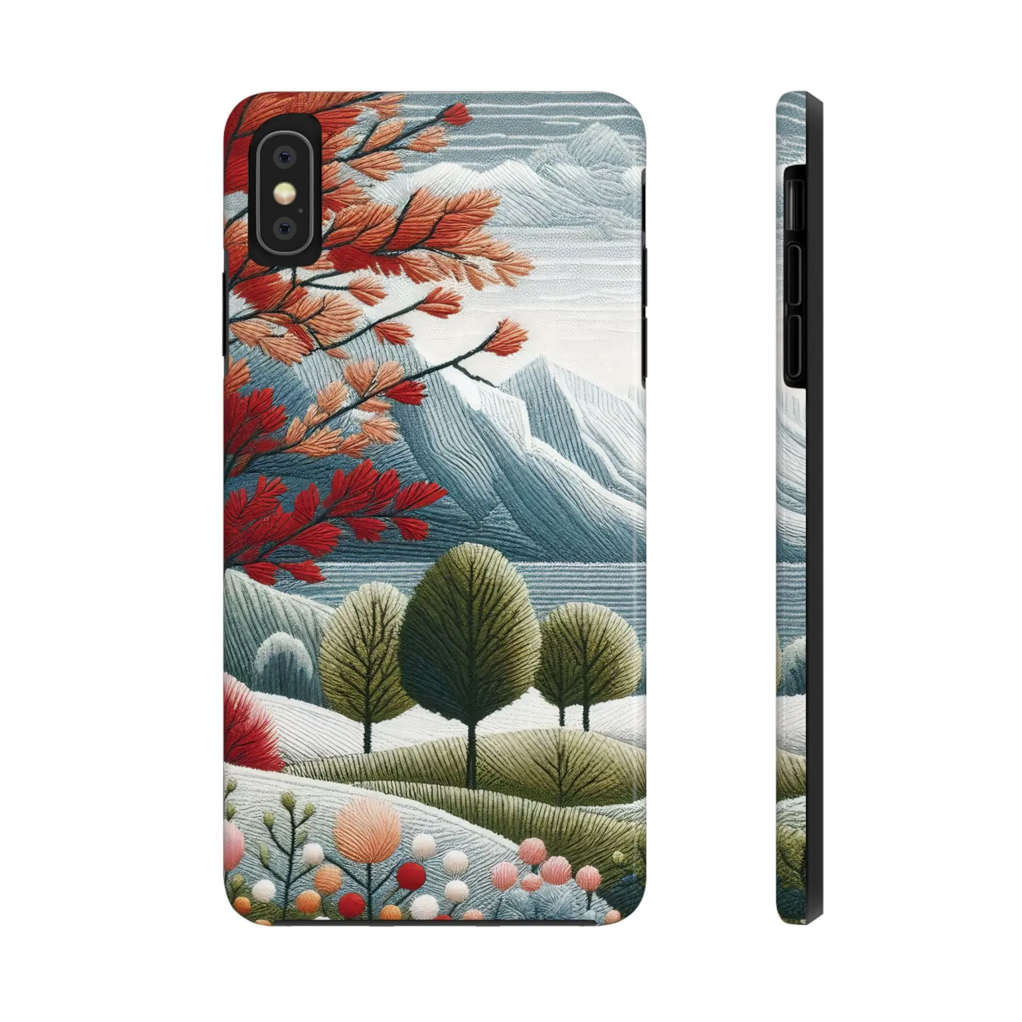 Nature-Inspired Tough Phone Cases - Vibrant Landscape Design for Outdoor Enthusiasts