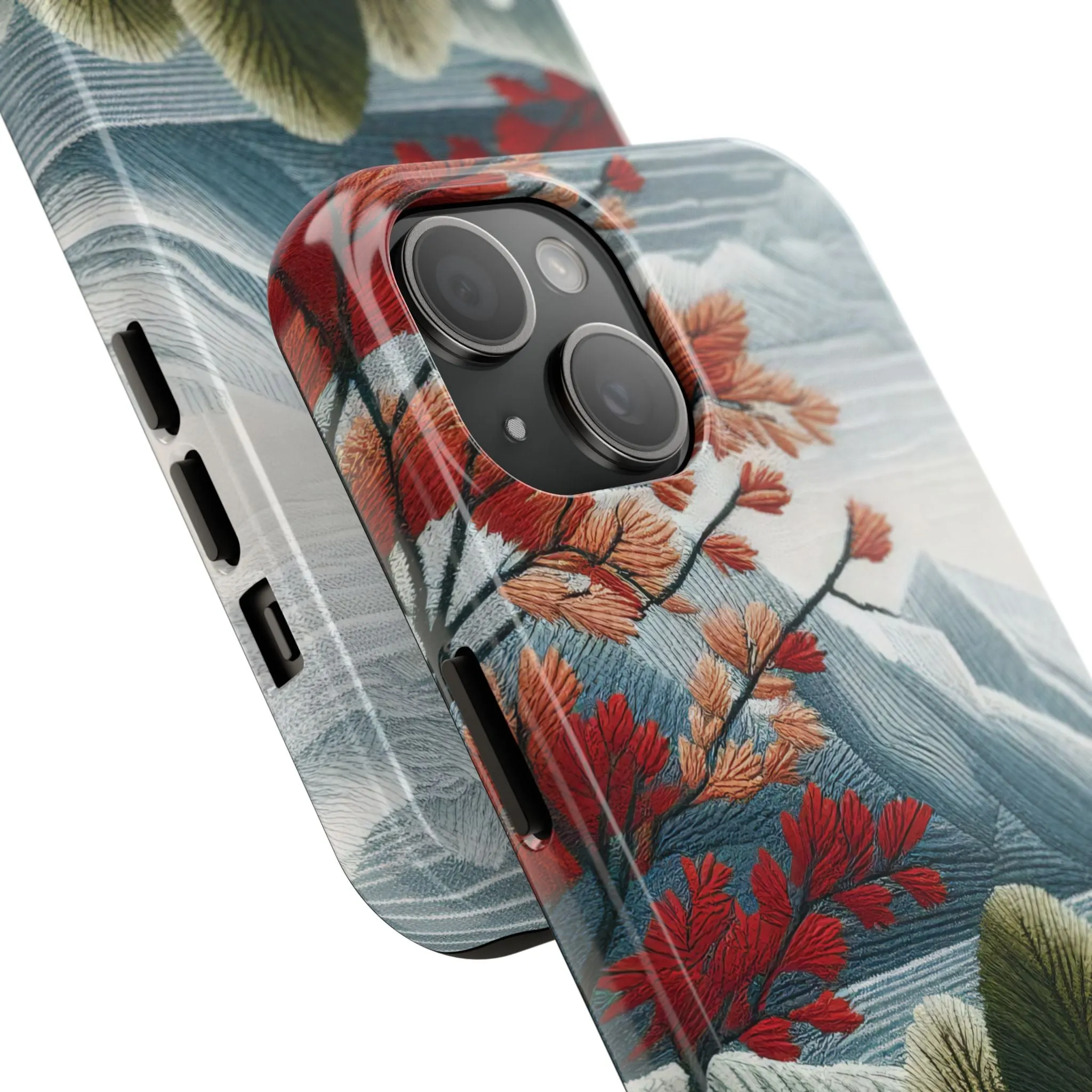 Nature-Inspired Tough Phone Cases - Vibrant Landscape Design for Outdoor Enthusiasts