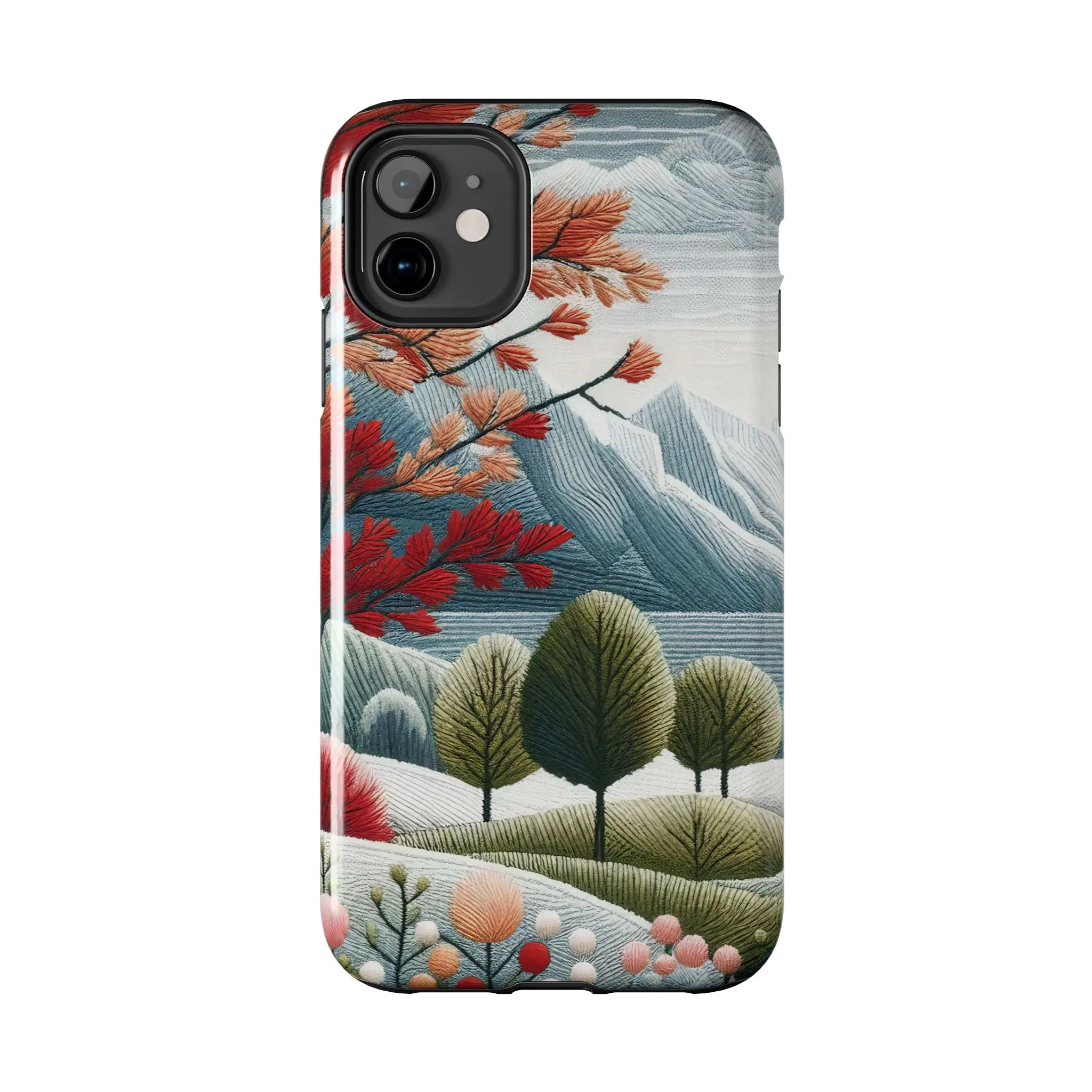 Nature-Inspired Tough Phone Cases - Vibrant Landscape Design for Outdoor Enthusiasts