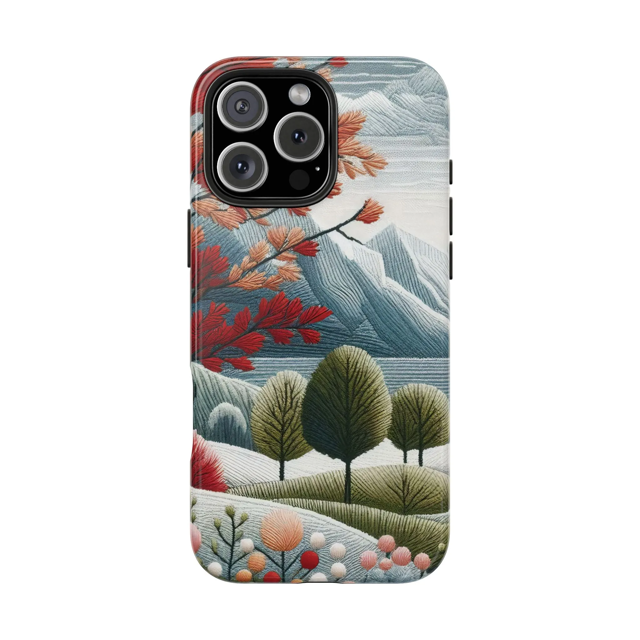 Nature-Inspired Tough Phone Cases - Vibrant Landscape Design for Outdoor Enthusiasts