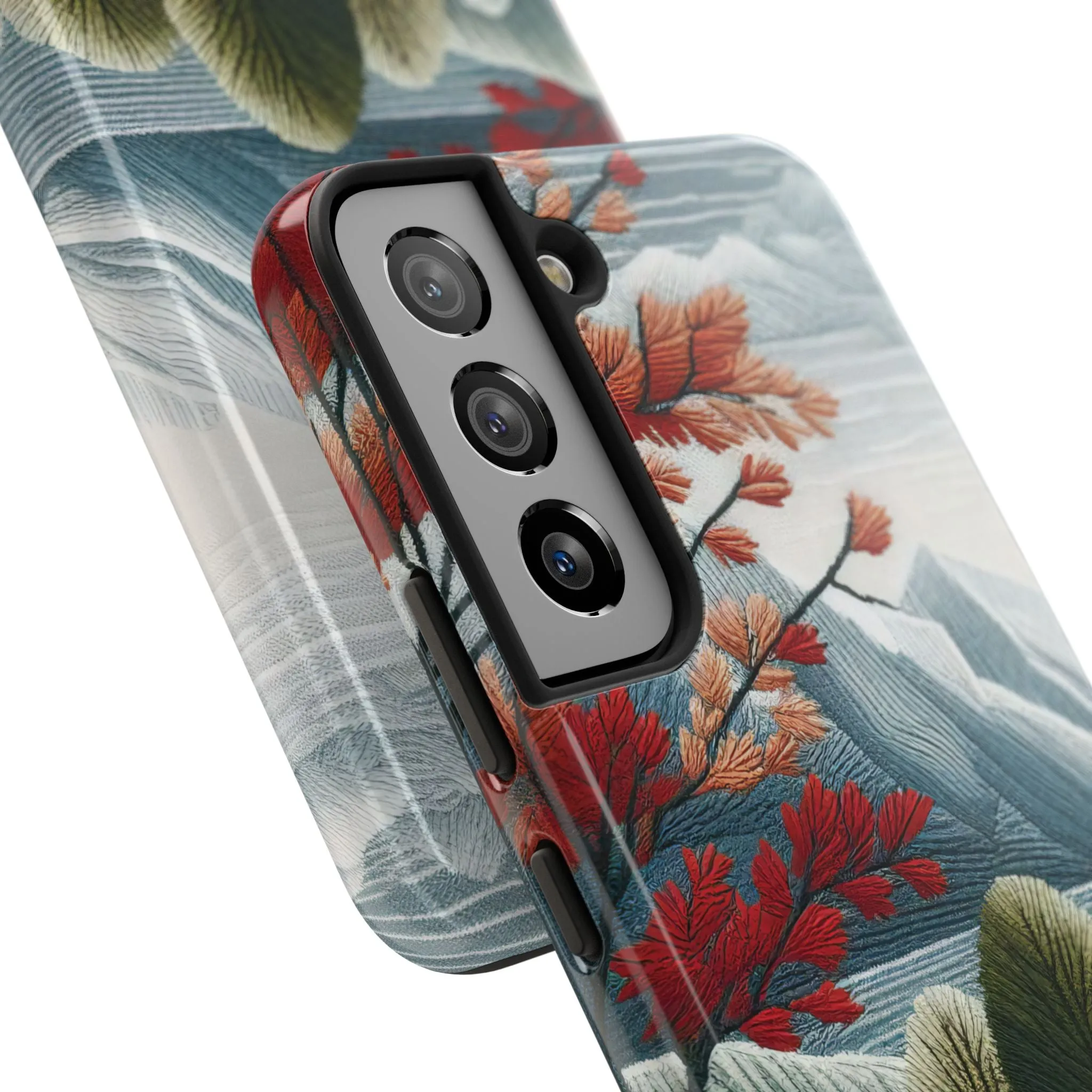 Nature-Inspired Tough Phone Cases - Vibrant Landscape Design for Outdoor Enthusiasts