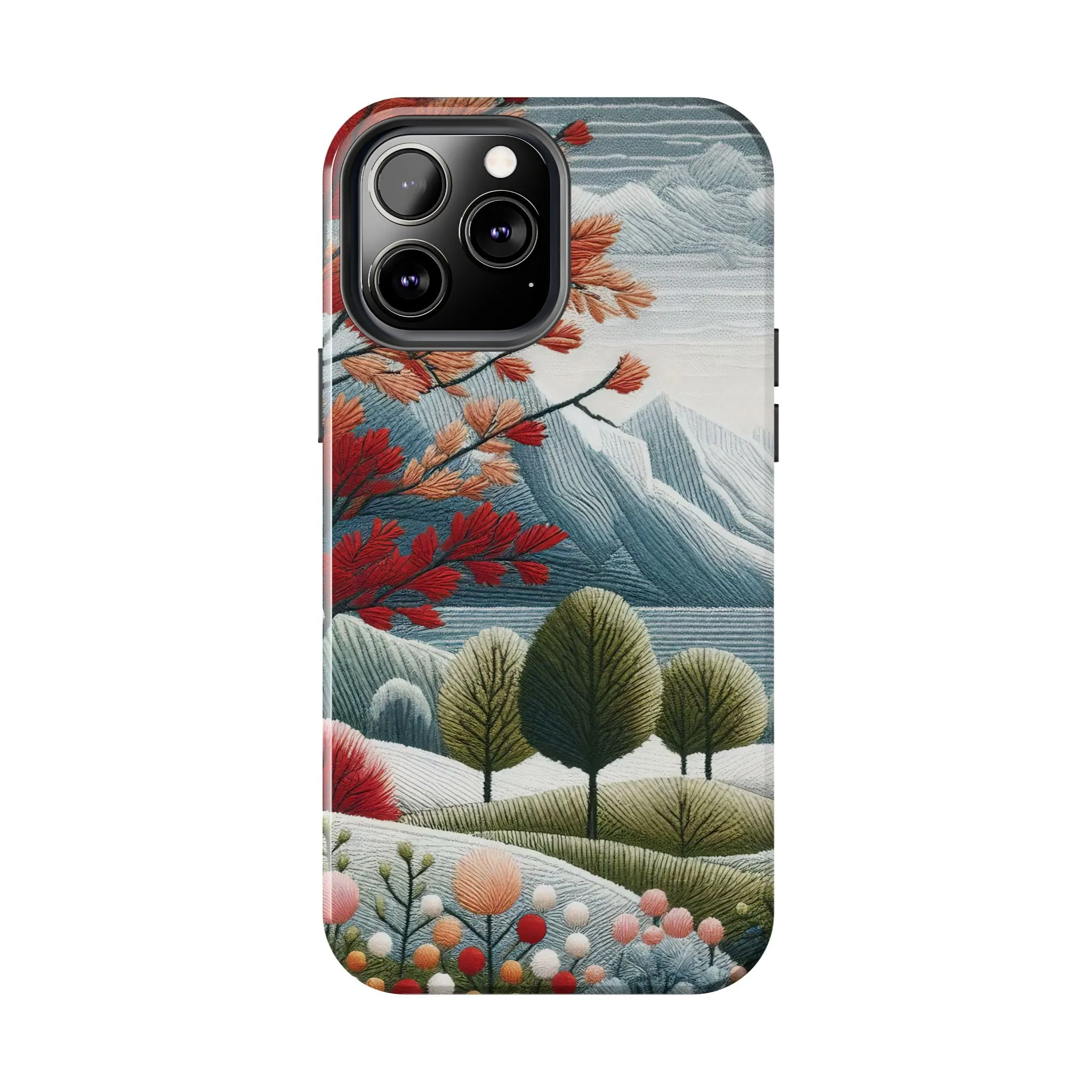 Nature-Inspired Tough Phone Cases - Vibrant Landscape Design for Outdoor Enthusiasts