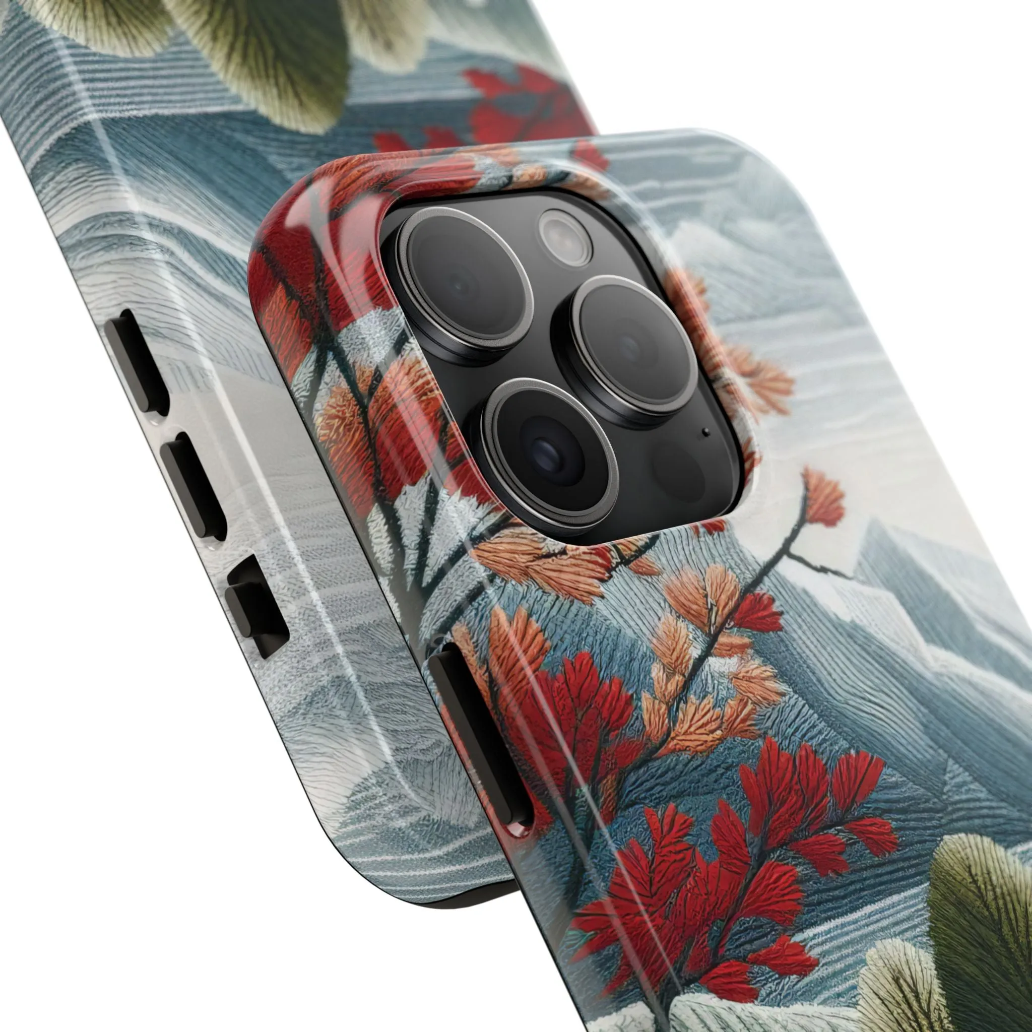 Nature-Inspired Tough Phone Cases - Vibrant Landscape Design for Outdoor Enthusiasts