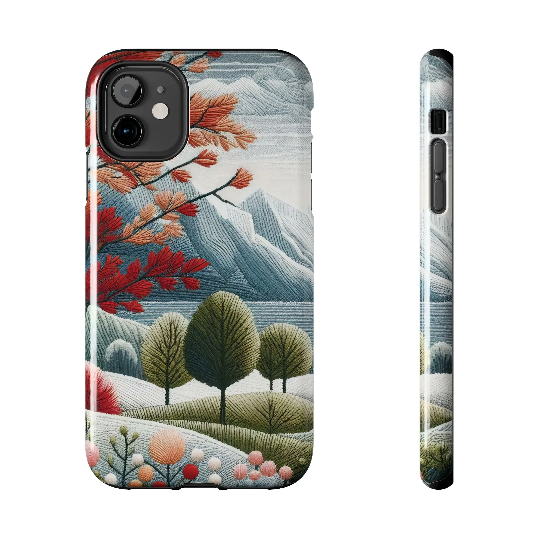 Nature-Inspired Tough Phone Cases - Vibrant Landscape Design for Outdoor Enthusiasts