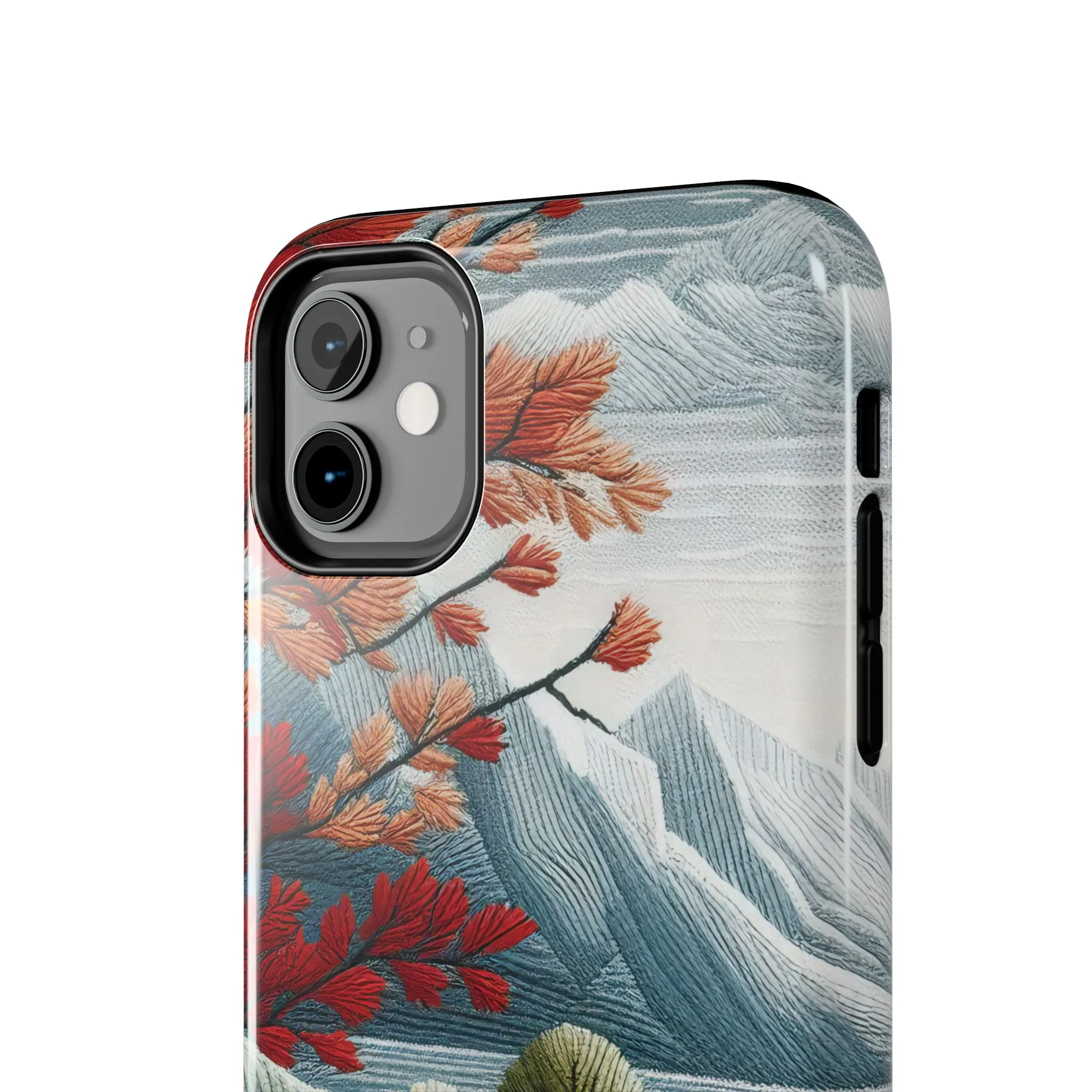 Nature-Inspired Tough Phone Cases - Vibrant Landscape Design for Outdoor Enthusiasts